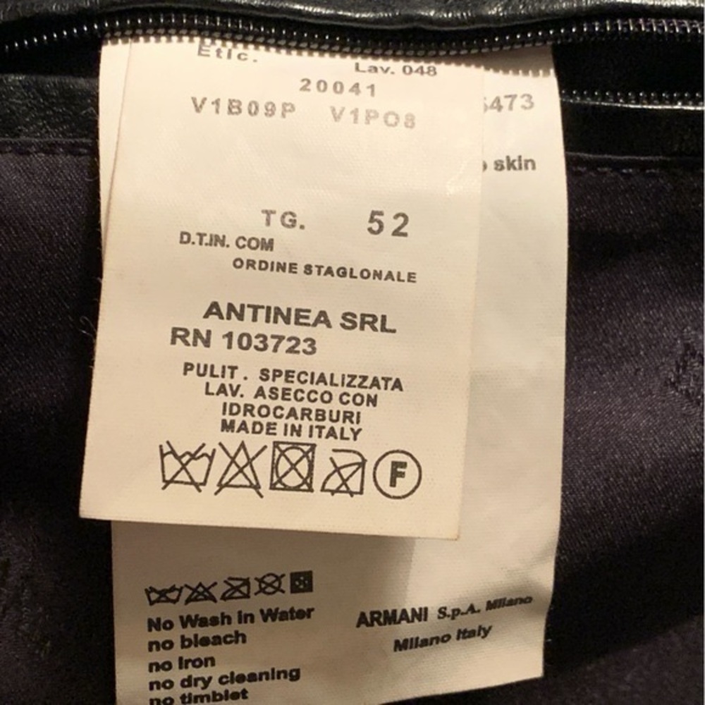 Emporio Armani Leather Jacket - Picture 11 of 11